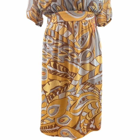 Judith March retro vibes empire waist dress M - Picture 2 of 7